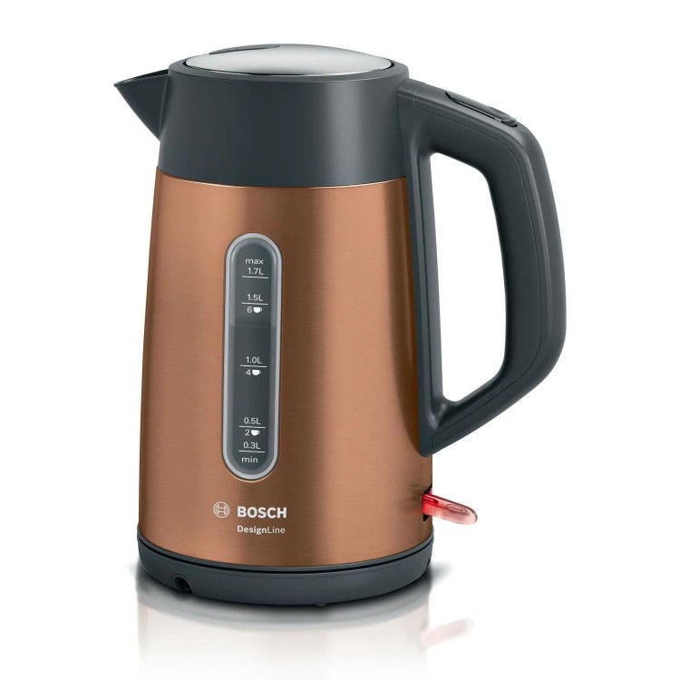 Bosch TWK4P439GB DesignLine 1.7L Jug Kettle - Copper