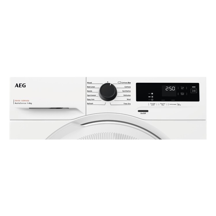 AEG 5000 Series AutoSense 8kg Heat Pump Tumble Dryer - White