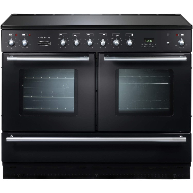 Rangemaster 77260 Toledo XT 110cm Electric Range Cooker With Ceramic Hob - Gloss Black