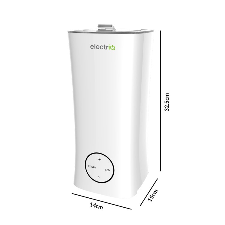 electriQ 2L Cool Mist Humidifier and  Aroma Diffuser with Ambient Light