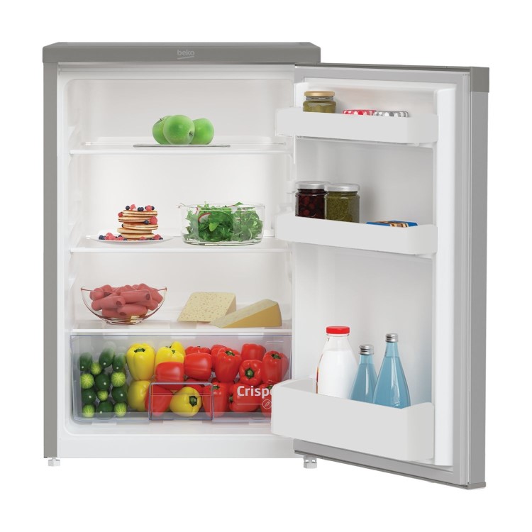 Refurbished Beko UL4584S Freestanding 128 Litre Under Counter Larder Fridge Silver