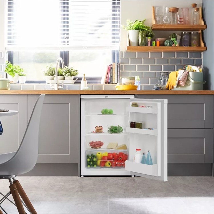 Beko 128 Litre Freestanding Under Counter Larder Fridge - White