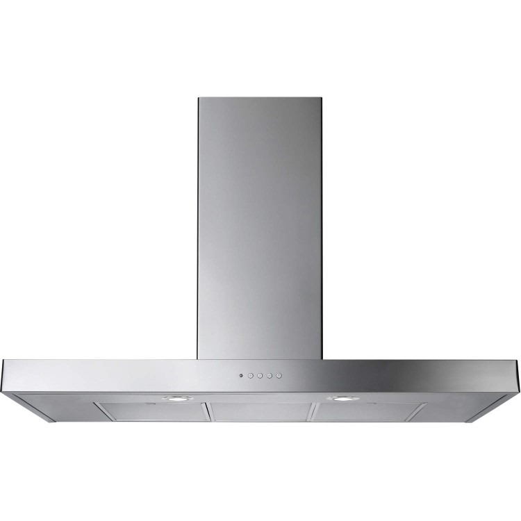 Refurbished Rangemaster UNBHDS90SS 90cm Flat Chimney Hood Stainless Steel