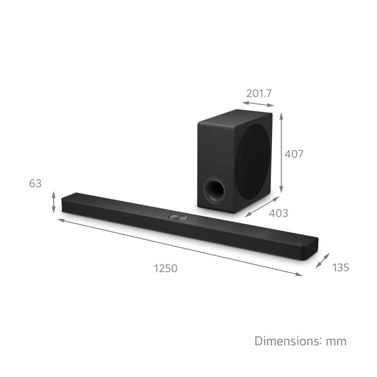 LG 5.1.3ch Soundbar Speaker - Black