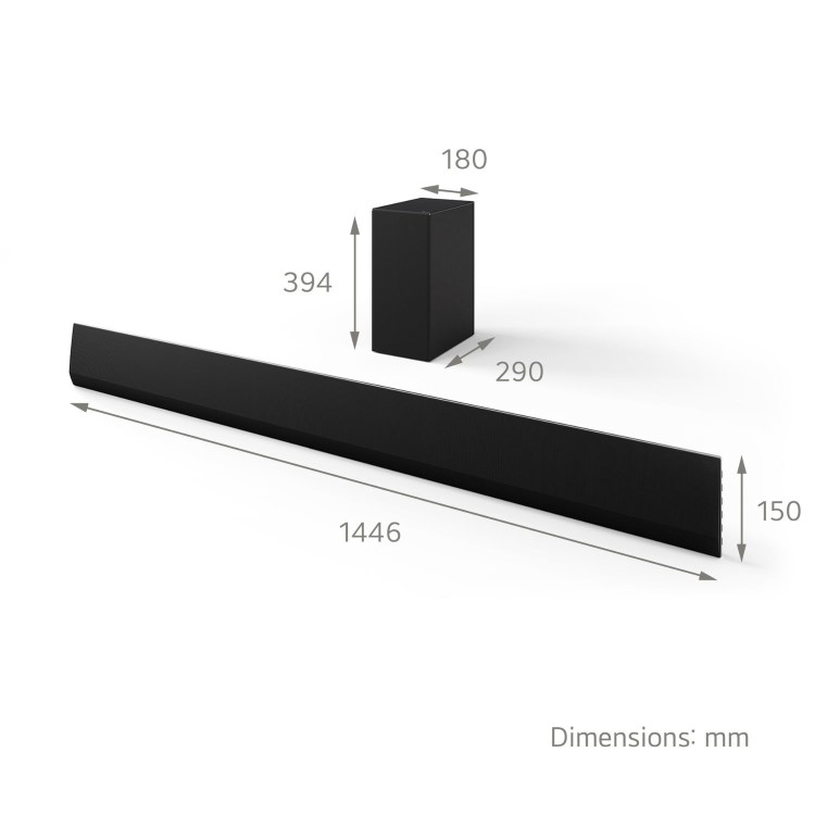 LG G Series 3.1ch Dolby Atmos Soundbar Speaker - Black