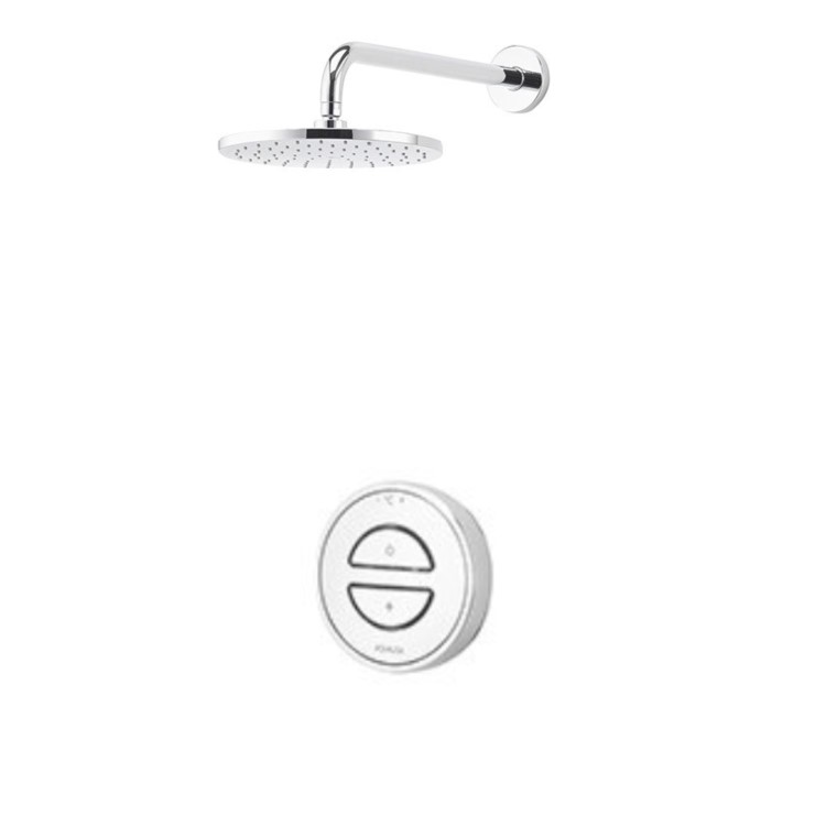 Aqualisa Unity Q Smart Digital Shower Concealed with Wall Fixed Head HP/Combi