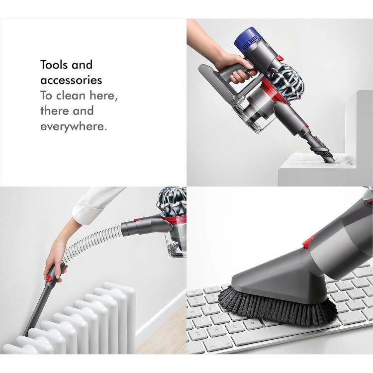 Dyson V8 Animal Cordless Bagless Vacuum Cleaner - Titanium Grey And Purple