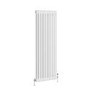 Reggio White Vertical Double Column Traditional Radiator 1500x560mm 4458 BTU - Cast Iron Style