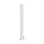 Reggio White Vertical Double Column Traditional Radiator 1800x200mm 1759 BTU - Cast Iron Style