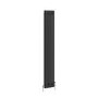 Reggio Midnight Black Vertical Double Column Traditional Radiator 1800x290mm 2639 BTU - Cast Iron Style