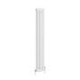 Reggio White Vertical Double Column Traditional Radiator 1800x290mm 2639 BTU - Cast Iron Style