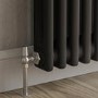 Reggio Midnight Black Vertical Double Column Traditional Radiator 1800x380mm 3519 BTU - Cast Iron Style