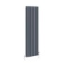 Reggio Anthracite Vertical Triple Column Traditional Radiator 1500x470mm 4688 BTU - Cast Iron Style