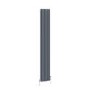 Reggio Anthracite Vertical Triple Column Traditional Radiator 1800x290mm 3327 BTU - Cast Iron Style