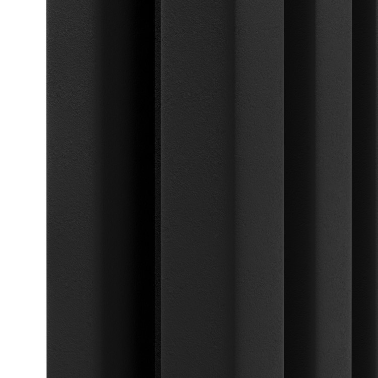 Ravello Midnight Black Vertical Square Designer Radiator 1800x450mm Double Panel 5357 BTU