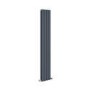 Riace Anthracite Vertical Flat Designer Radiator 1600x272mm Double Panel 2458 BTU