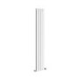 Riace White Vertical Flat Designer Radiator 1600x272mm Double Panel 2458 BTU