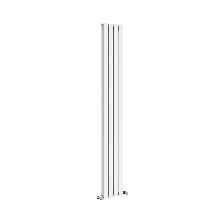 Riace White Vertical Flat Designer Radiator 1800x272mm Double Panel 2778 BTU