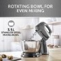 Breville Flow Stand Mixer with Detachable Hand Mixer and 3.5L Bowl in Grey