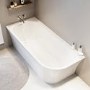 Freestanding Single Ended Left Hand Corner Bath 1700 x 750mm - Vigo