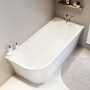 Freestanding Single Ended Right Hand Corner Bath 1700 x 750mm - Vigo