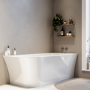 Freestanding Single Ended Right Hand Corner Bath 1700 x 750mm - Vigo