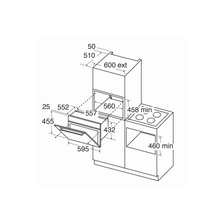 CDA Built-In Combination Microwave Oven - Stainless Steel