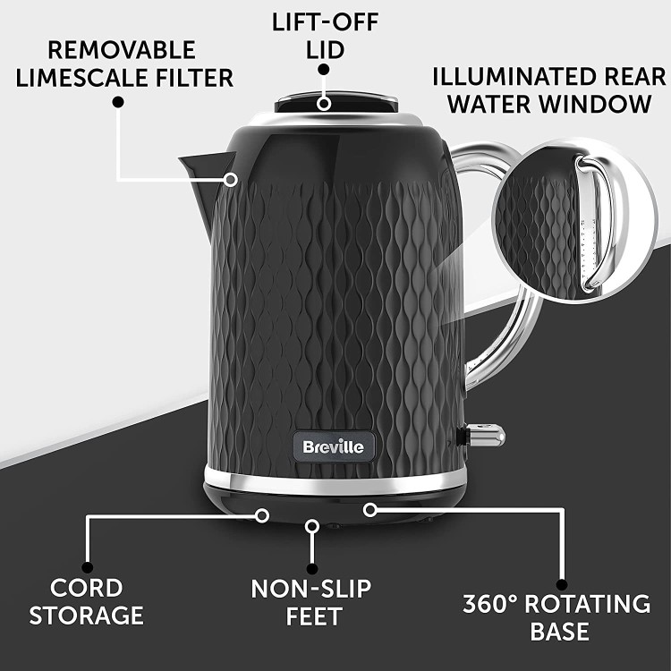 Breville Curve 1.7L Cordless Kettle - Black