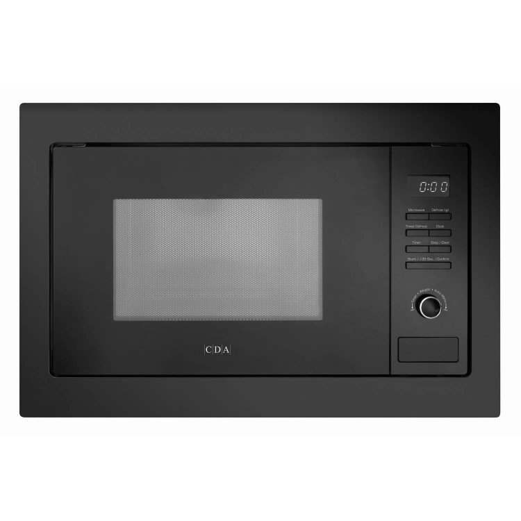 Refurbished CDA VM131BL Built In 25L 900W Microwave Oven Black