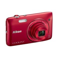 Nikon Coolpix S3500 20.1MP Digital Camera - Red