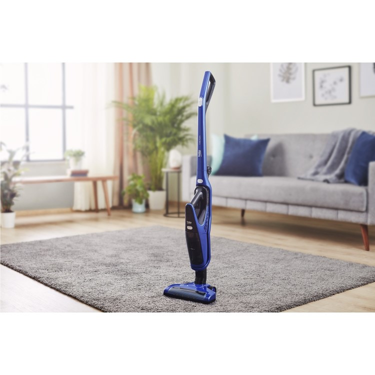 Beko VRT61821VD Beetle 21V Cordless 2in1 Vacuum Cleaner - Blue & Black