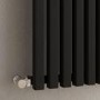 Ravello Midnight Black Vertical Square Designer Radiator 1800x450mm Single Panel 3618 BTU