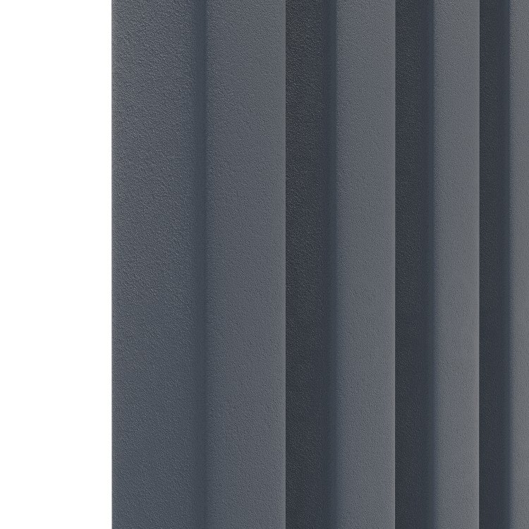 Ravello Anthracite Vertical Square Designer Radiator 1800x450mm Single Panel 3618 BTU