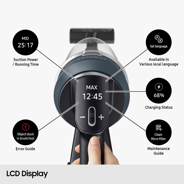 Samsung VS20C9544TB Jet 95 Complete Cordless Vacuum Cleaner - Up to 60 Minutes Run Time