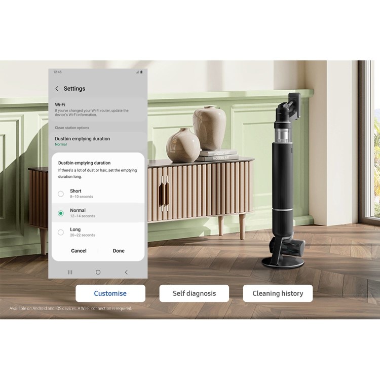 Samsung Bespoke Jet AI Cordless Stick Vacuum Cleaner with Cleaning Station