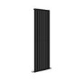 Riace Midnight Black Vertical Flat Designer Radiator 1600x544mm Single Panel 3256 BTU