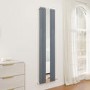 Specchio Anthracite Vertical Oval Mirror Designer Radiator 1800x500mm Single Panel 2680 BTU