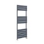 Riace Anthracite Vertical Flat Towel Rail  1200x450mm Single Panel 1621 BTU