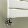 Riace White Vertical Flat Towel Rail  1200x450mm Single Panel 1621 BTU