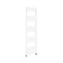 Riace White Vertical Flat Towel Rail  1600x450mm Single Panel 2171 BTU