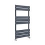 Riace Anthracite Vertical Flat Towel Rail  800x450mm Single Panel 1120 BTU