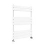 Riace White Vertical Flat Towel Rail  800x450mm Single Panel 1120 BTU