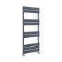 Riace Anthracite Vertical Flat Towel Rail  1000x450mm Single Panel 1365 BTU