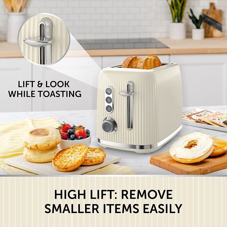 Breville Bold 2 Slice Toaster - Cream