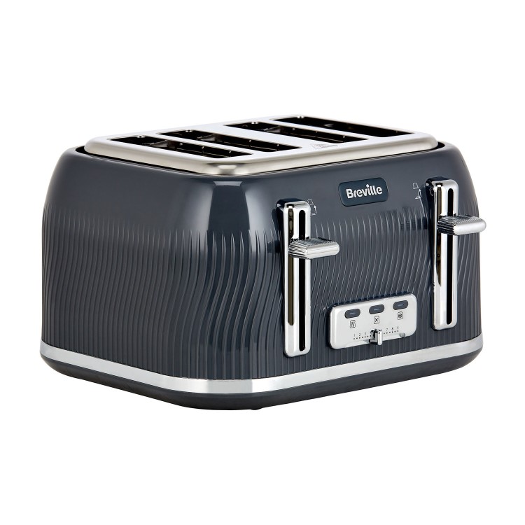 Breville VTT892 Flow 4 Slice Toaster - Grey