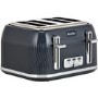 Breville VTT892 Flow 4 Slice Toaster - Grey