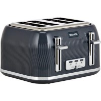 Breville VTT892 Flow 4 Slice Toaster - Grey