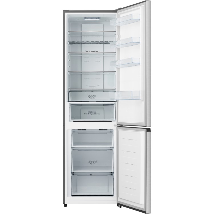 Hisense 336 Litre 60/40 Freestanding Fridge Freezer - Stainless Steel