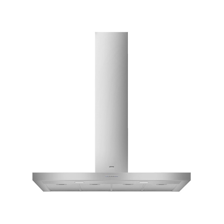 Smeg 120cm Flat Chimney Cooker Hood - Stainless Steel