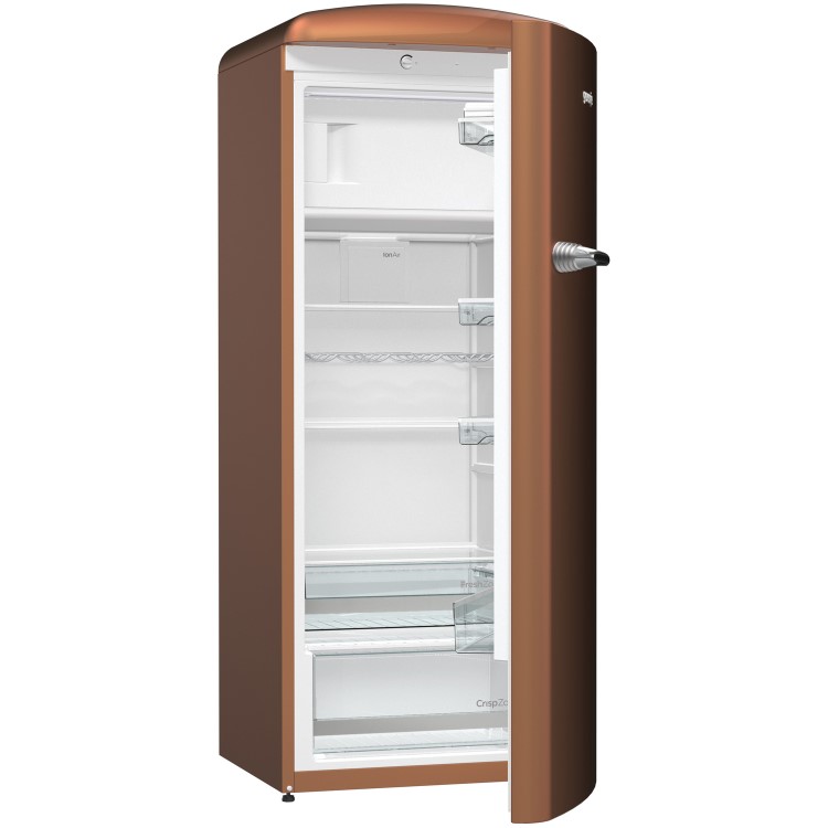 Gorenje ORB153CR Retro Freestanding Fridge With Freezer Box - 154cm - Right Hand - Copper